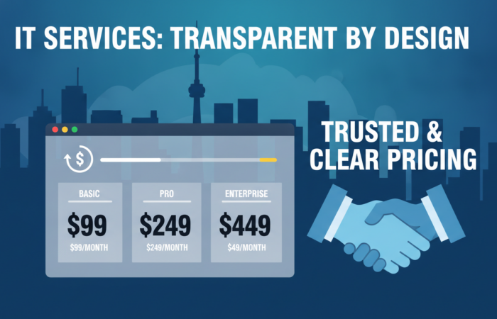 Managed IT services pricing Toronto 2026 — pricing tiers and cost breakdown for GTA businesses