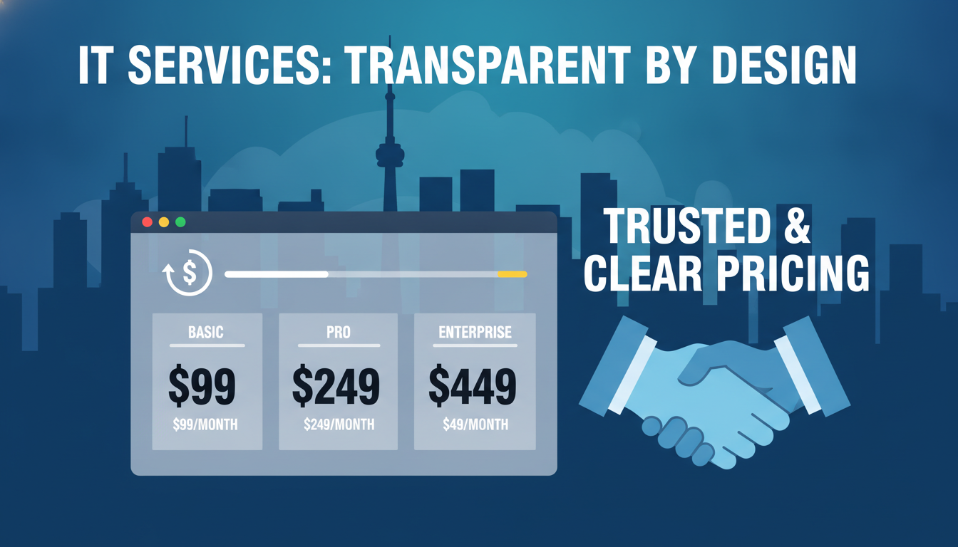 Managed IT services pricing Toronto 2026 — pricing tiers and cost breakdown for GTA businesses